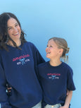 !!PREORDER!! Youth Embroidered Tee// America w/ Bow