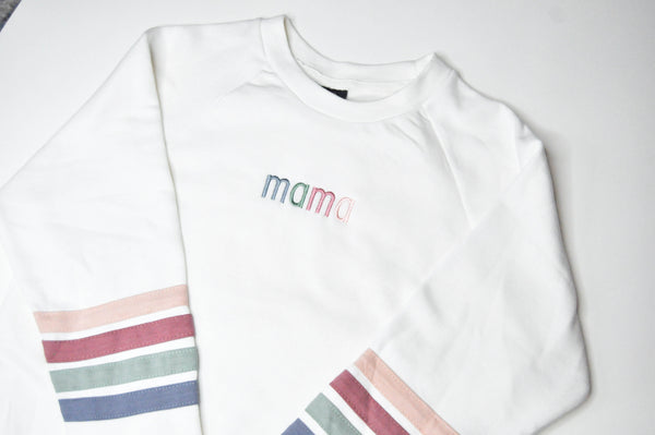 Adult Premium Crewneck // MAMA Stripes