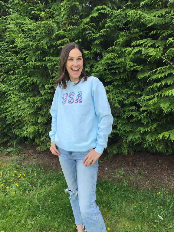 Sweatshirt // USA Stars and Stripes