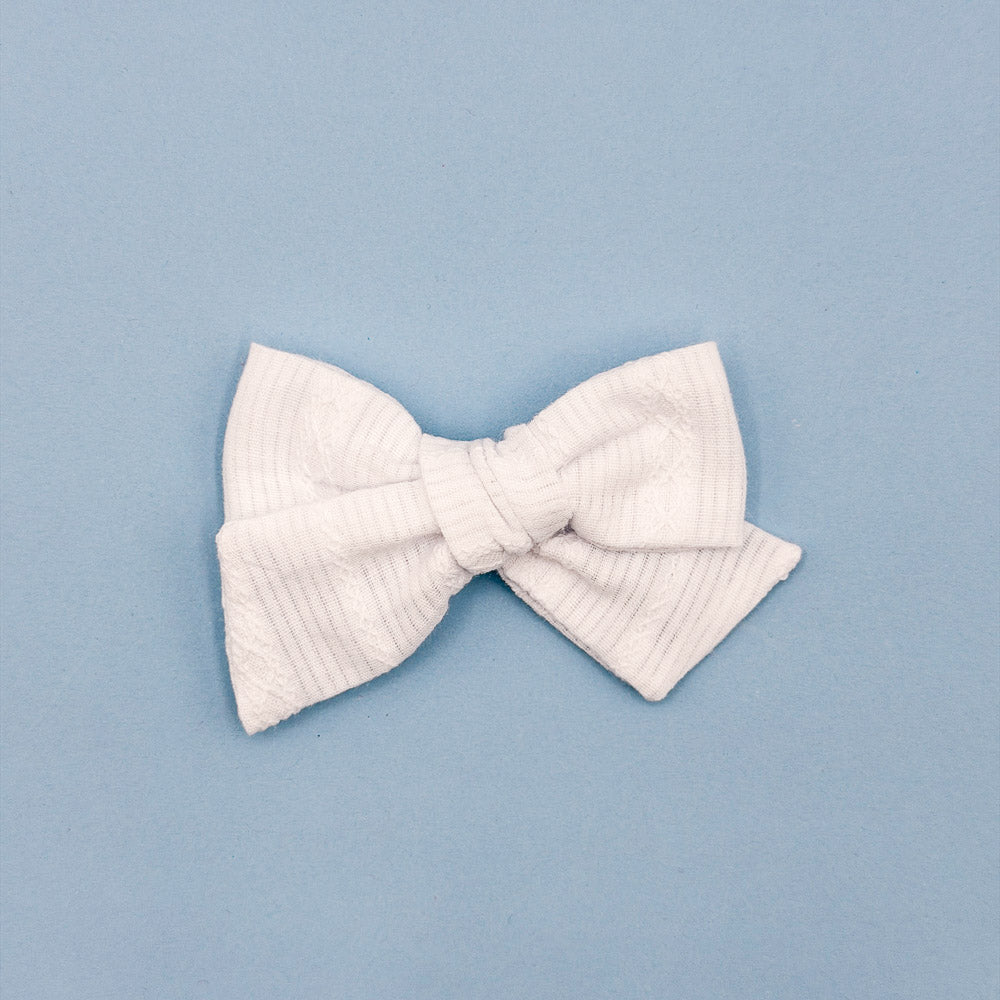 Mini Claire // White Stripe