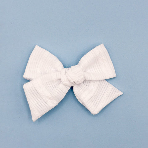 Medium Claire // White Stripe