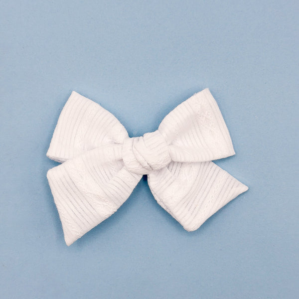 Medium Claire // White Stripe