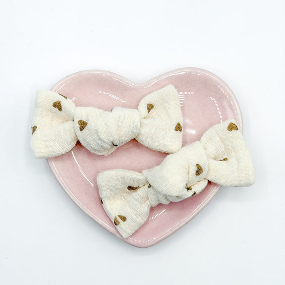 Mini Lady // Beige Hearts