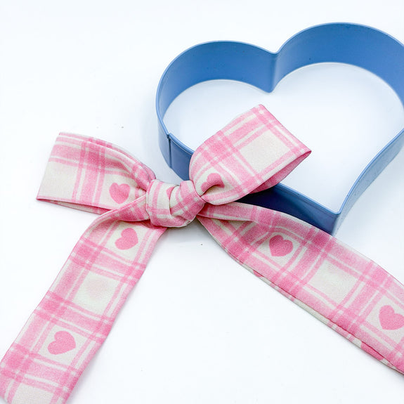 Catherine // Pink Plaid Hearts