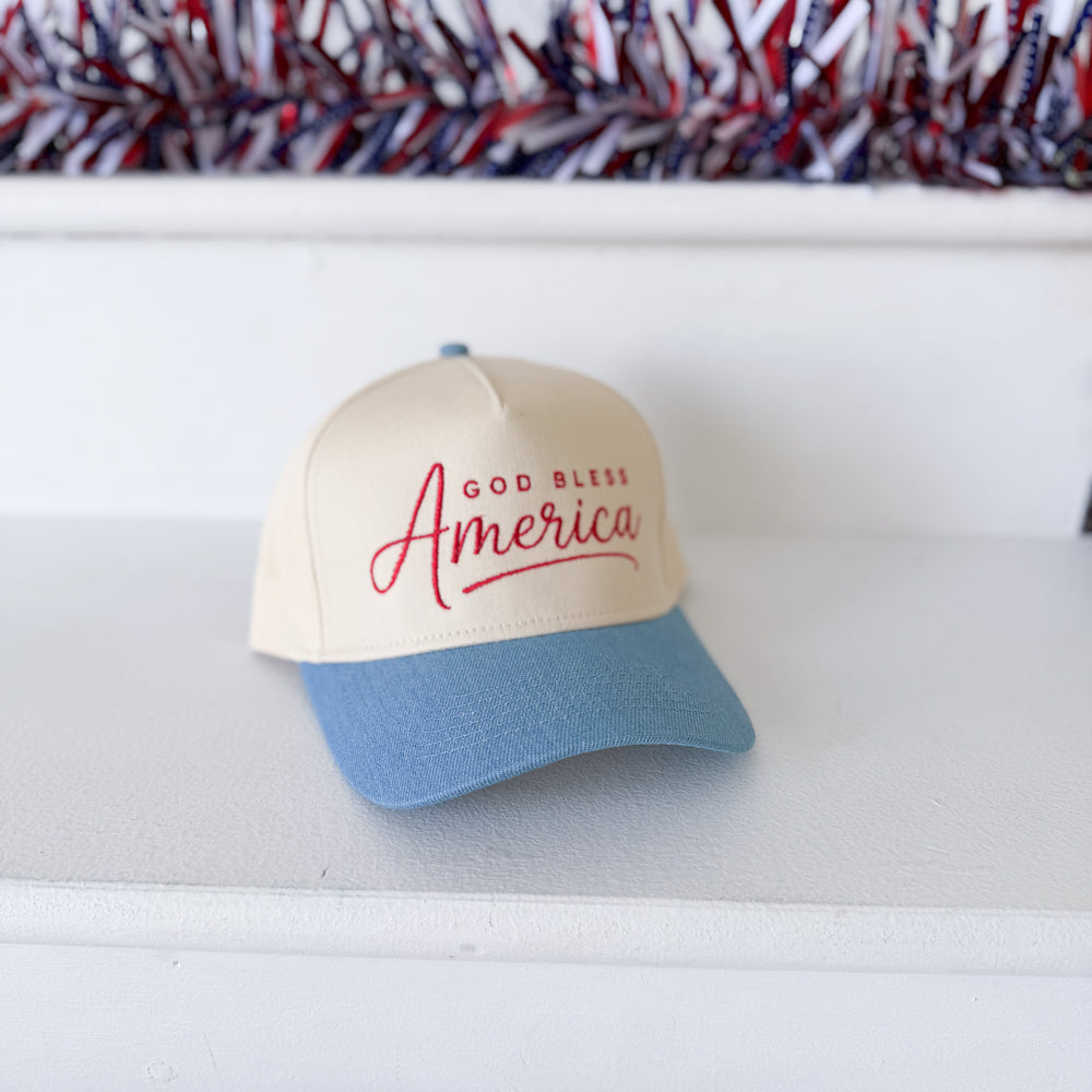 God Bless America Trucker Hat