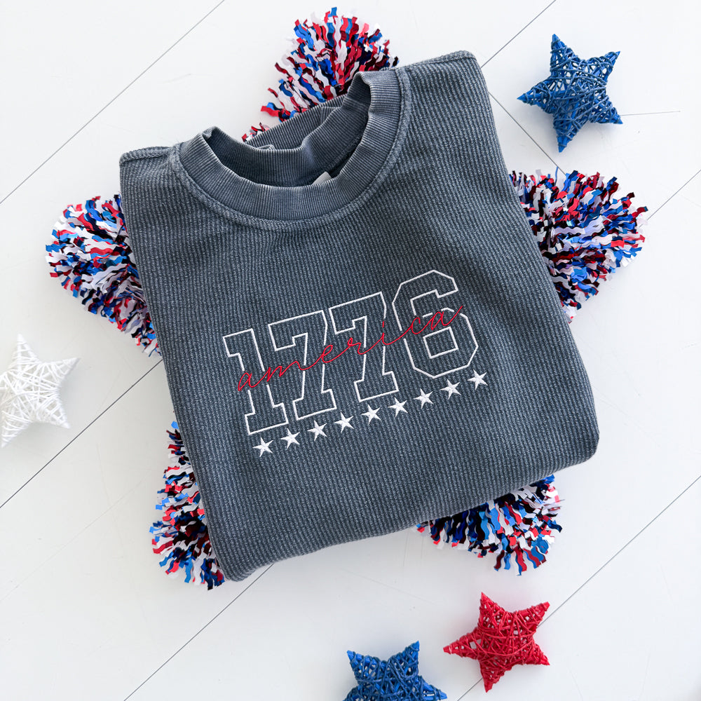 1776 Corded 100% Cotton Crewneck