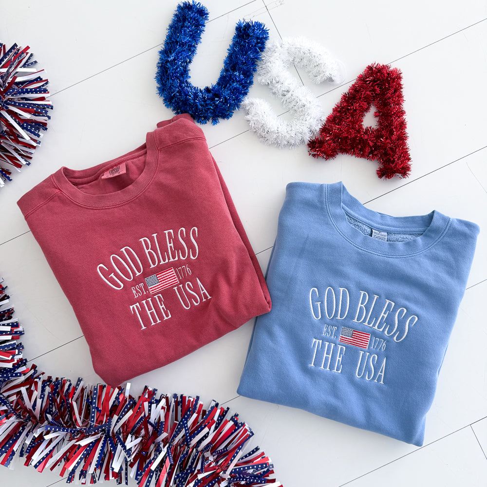 God Bless the USA Crewneck