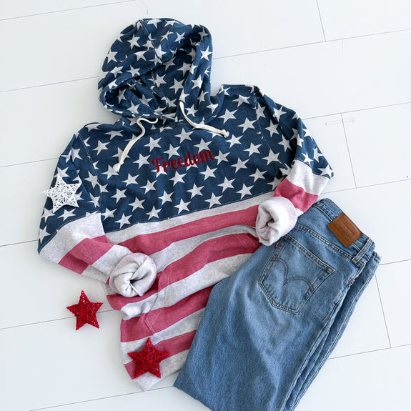 Hoodie // Freedom Flag