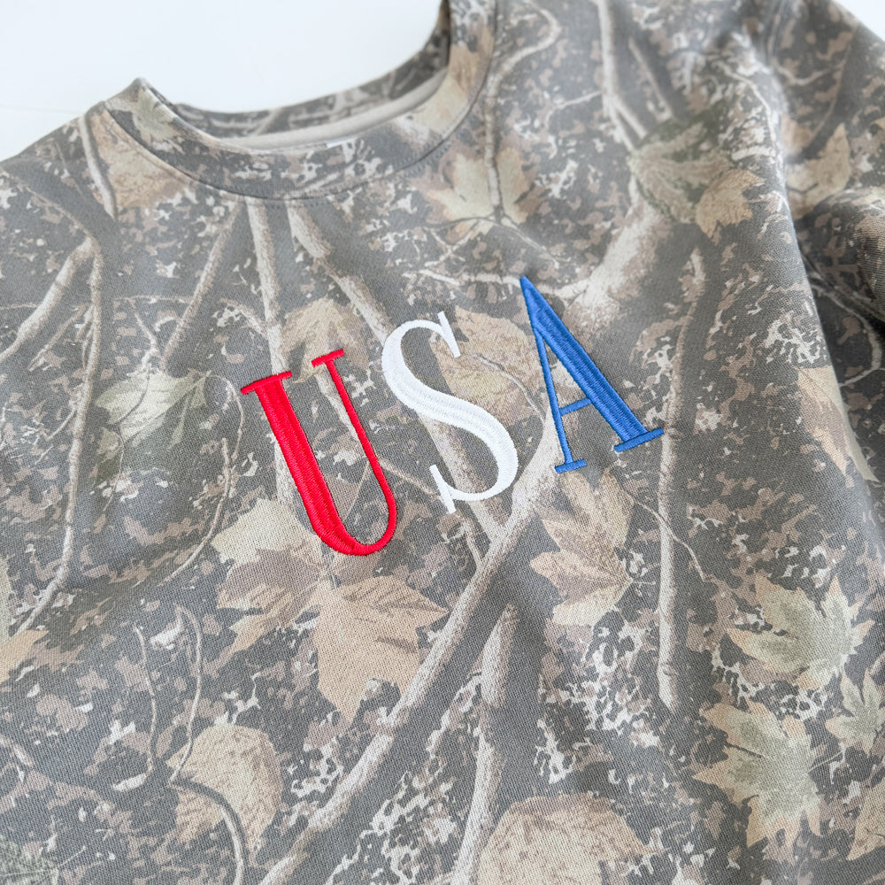 Camo USA Crewneck