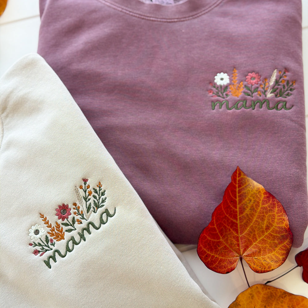 MAMA Fall Floral Design Crewneck
