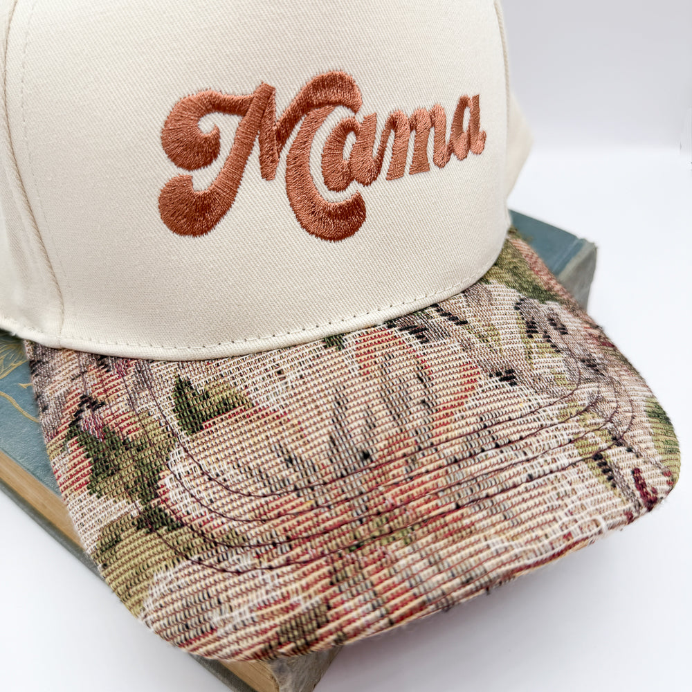 Mama Floral Brimmed Trucker Hat (Copy)