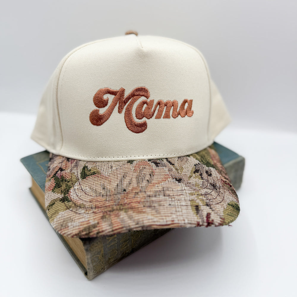 Mama Floral Brimmed Trucker Hat (Copy)