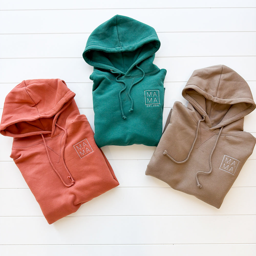 Raw Edge Mama Hoodie
