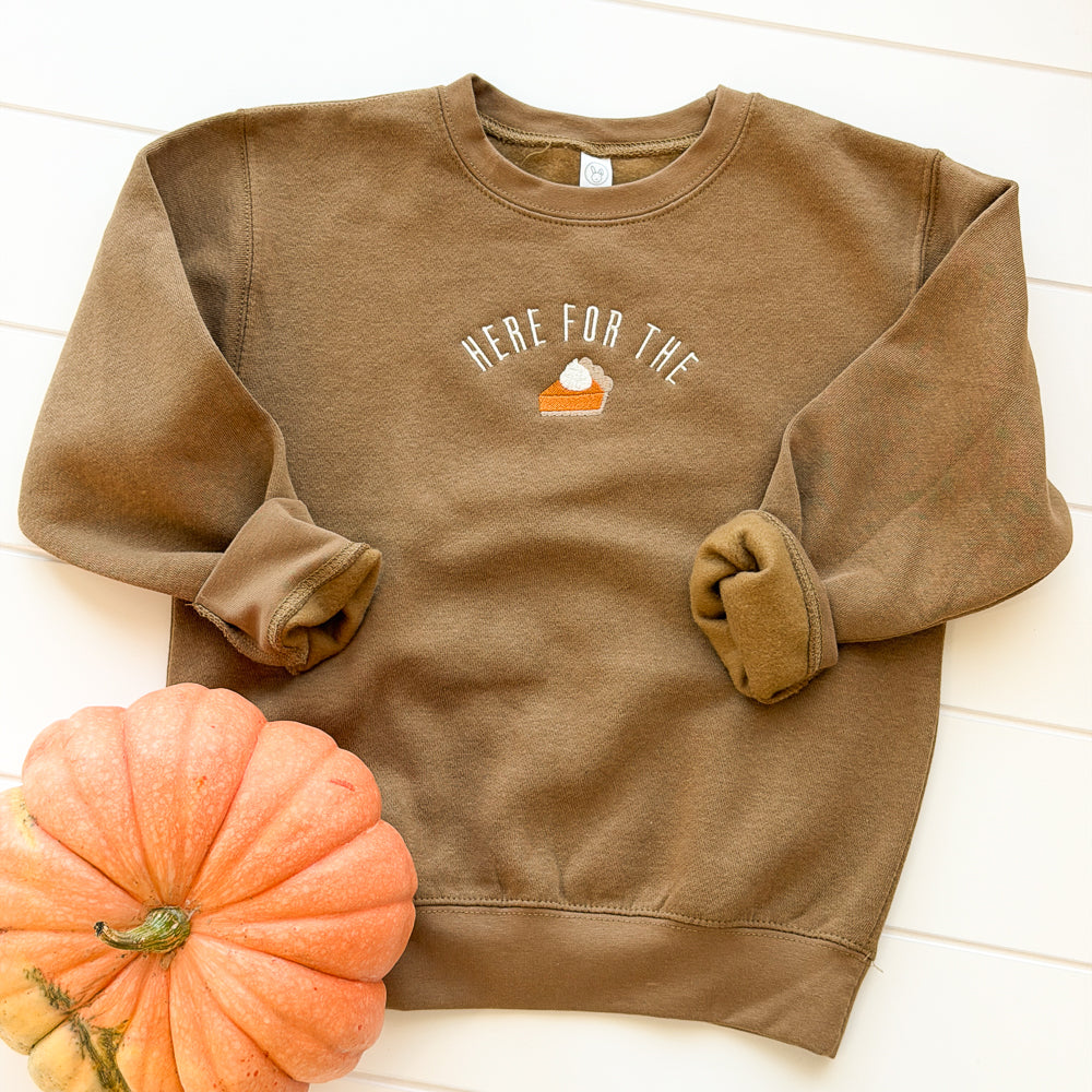 Here for the Pie Toddler Crewneck