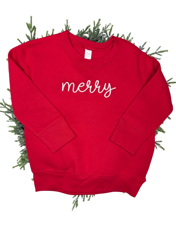 Child Sweatshirt // Merry