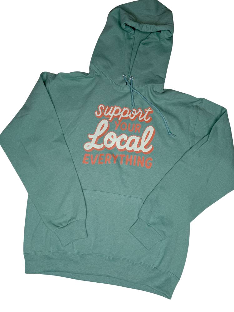 Support Local Everything Hoodie in Mint