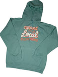 Adult Basic Hoodie // Support Local Everything in Orange