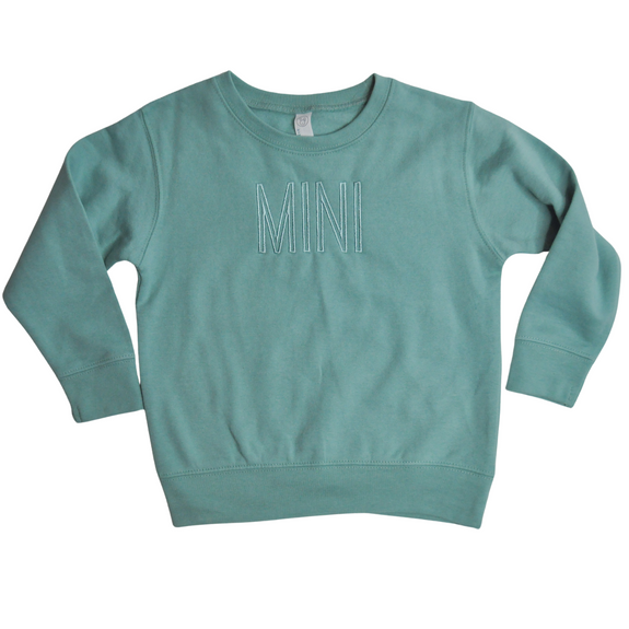 Youth Sweatshirt // MINI & SIS Thin Font