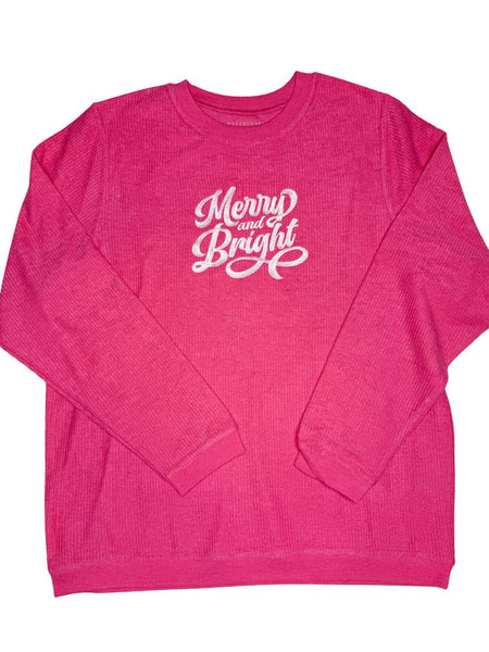 Adult Premium Ribbed Crew // Merry & Bright