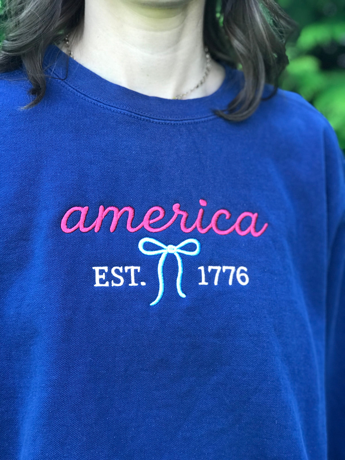 America w/ Bow Crewneck or Tee