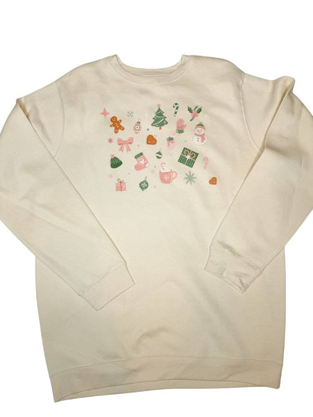 Adult Basic Sweatshirt // Christmas Collage
