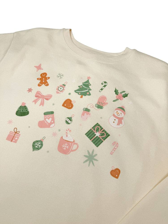 Adult Basic Sweatshirt // Christmas Collage