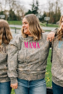 Camo MAMA Crewneck