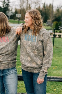 Camo MAMA Crewneck