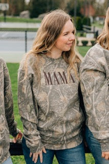Camo MAMA Crewneck
