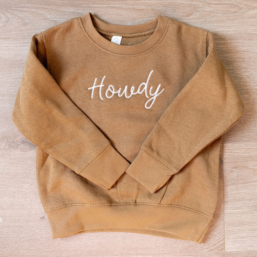 Child Sweatshirt // Howdy