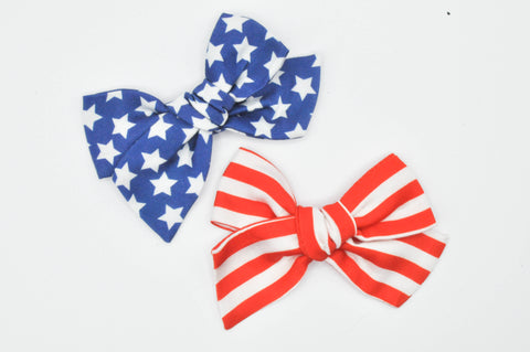 Pigtail Set Mini Claire // Stars & Stripes