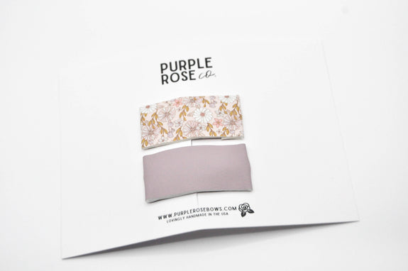 Snap Clips // Leather in Purple