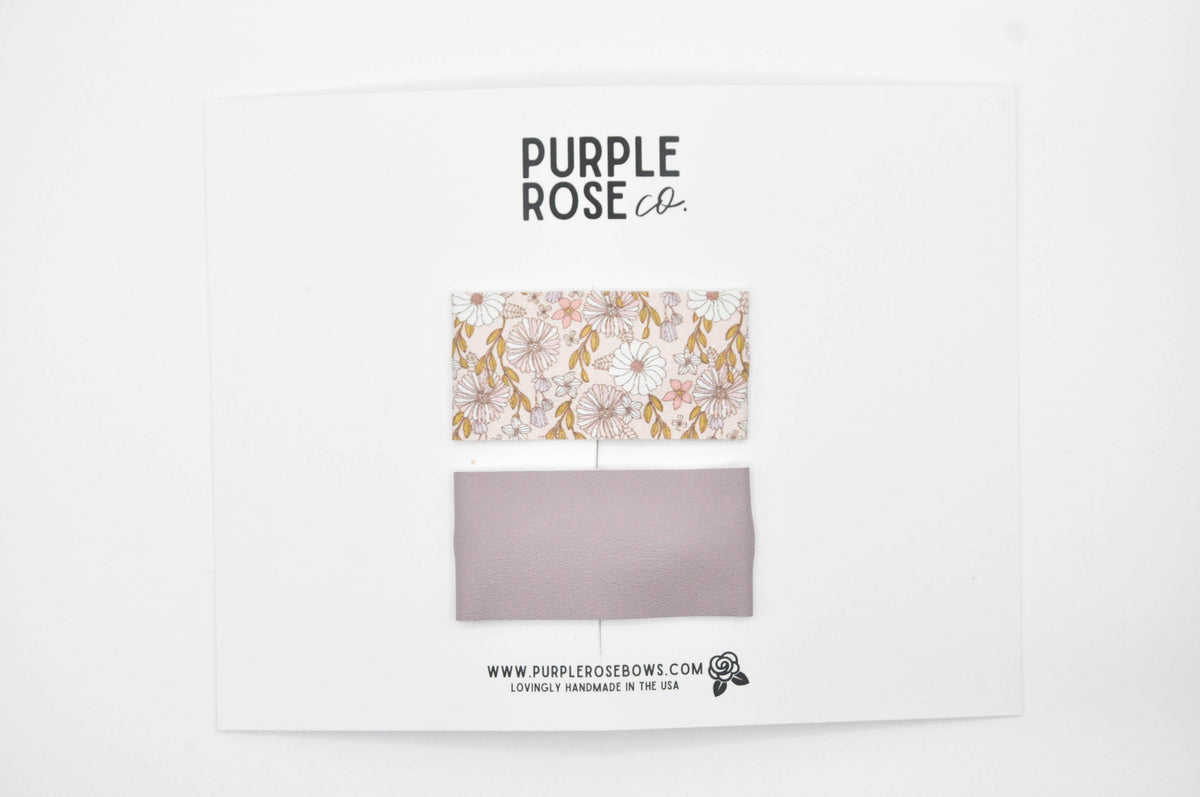 Snap Clips // Leather in Purple