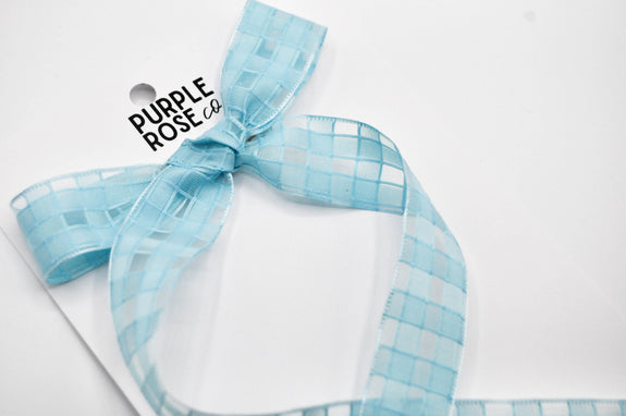 Catherine// Basket Weave: Blue