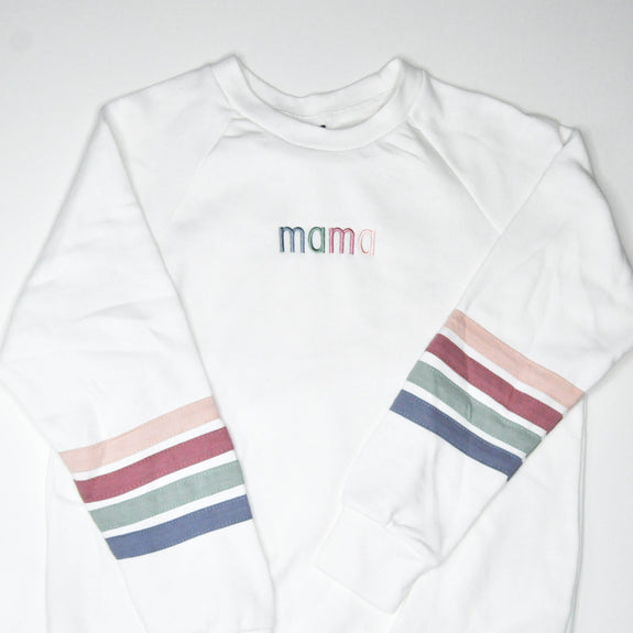 Adult Premium Crewneck // MAMA Stripes
