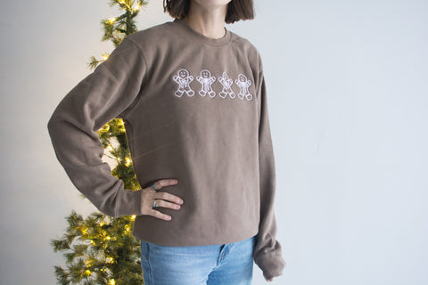Adult Premium Crewneck // Gingerbread Men