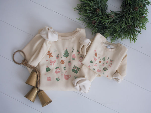 Child Sweatshirt // Christmas Collage