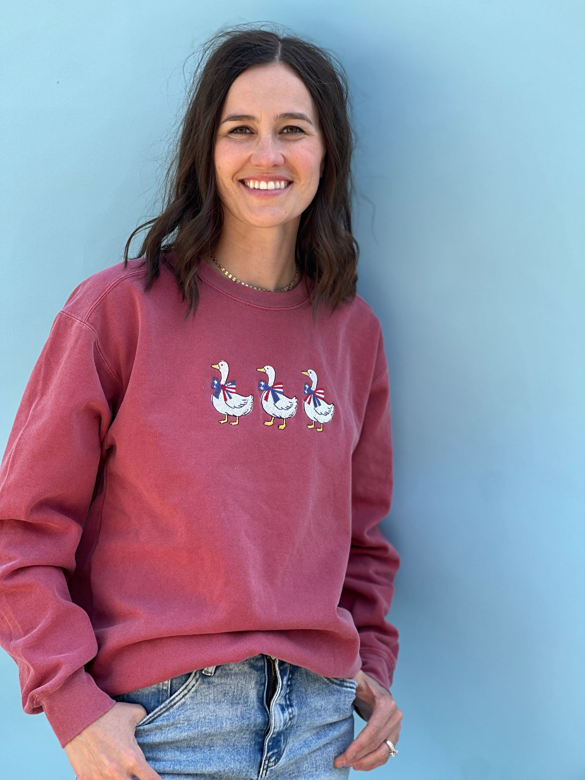 Patriotic Geese Crewneck or Tee