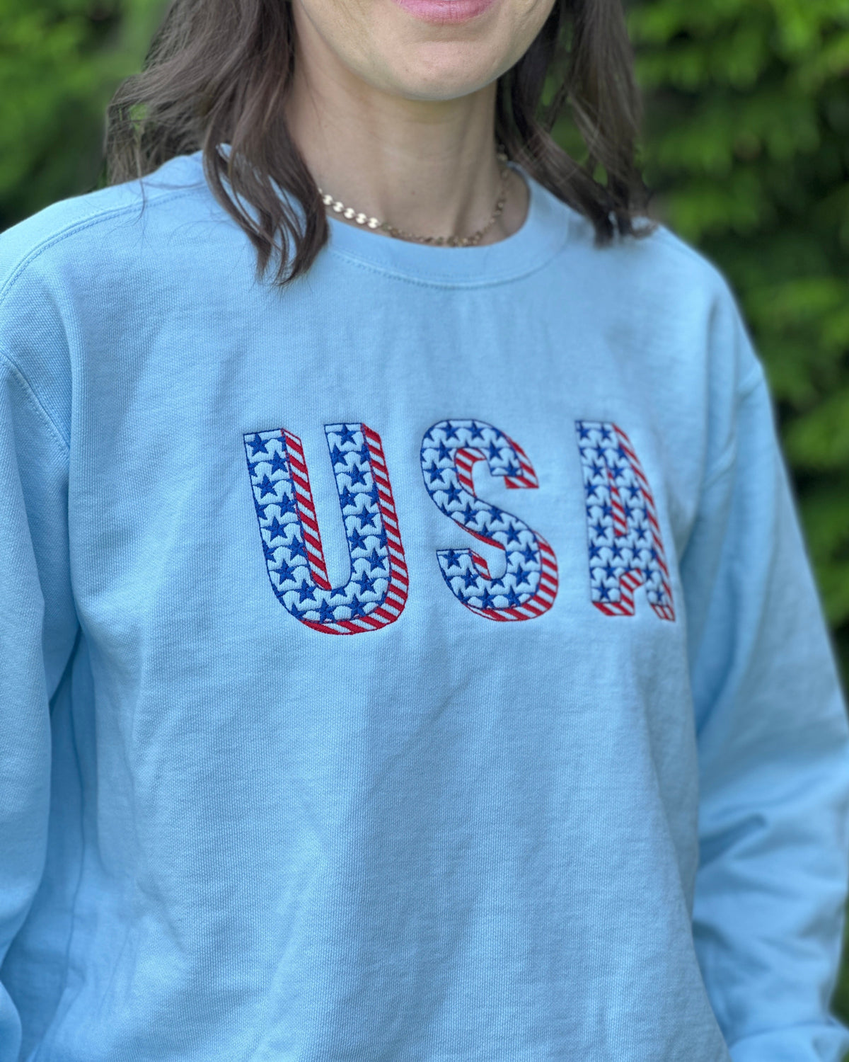 USA Stars and Stripes Crewneck