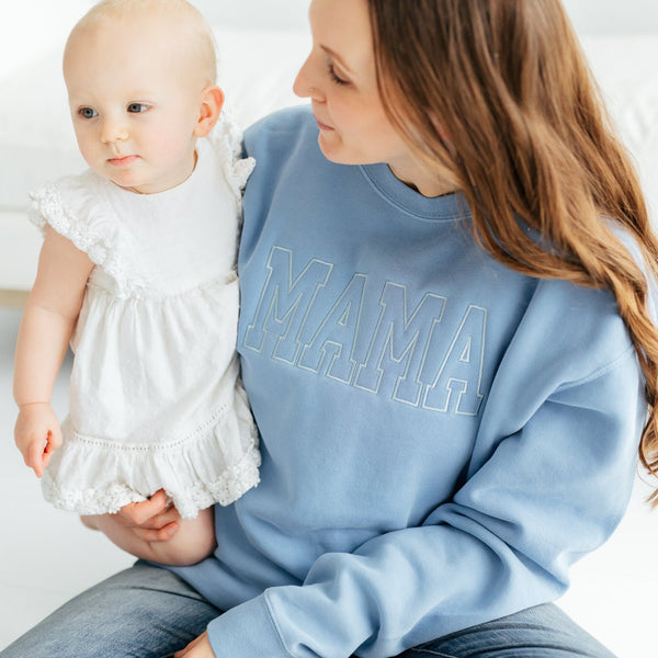 Crewneck // MAMA Varsity Font