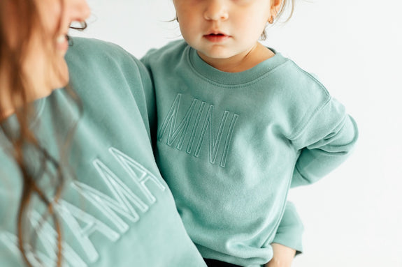 Youth Sweatshirt // MINI & SIS Thin Font