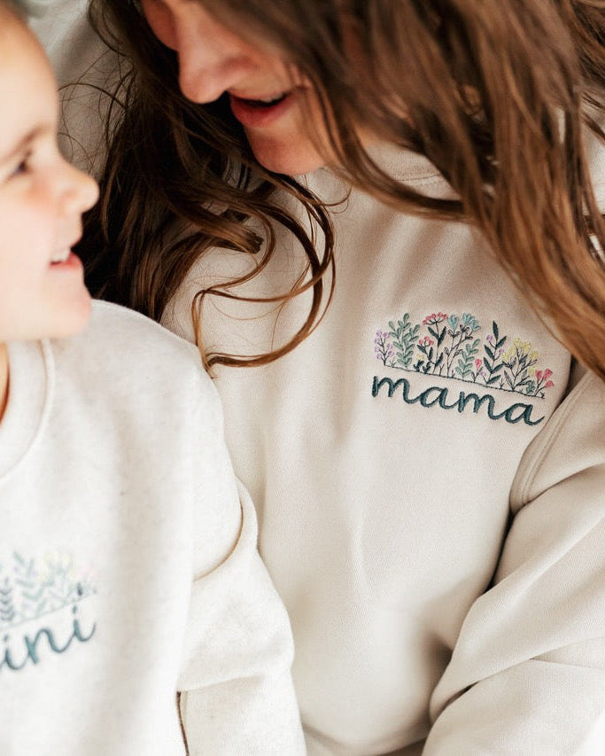 MAMA Floral Design Crewneck