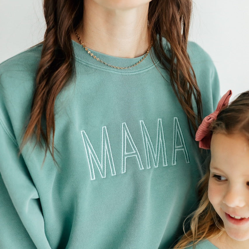 Sweatshirt // MAMA Thin Font