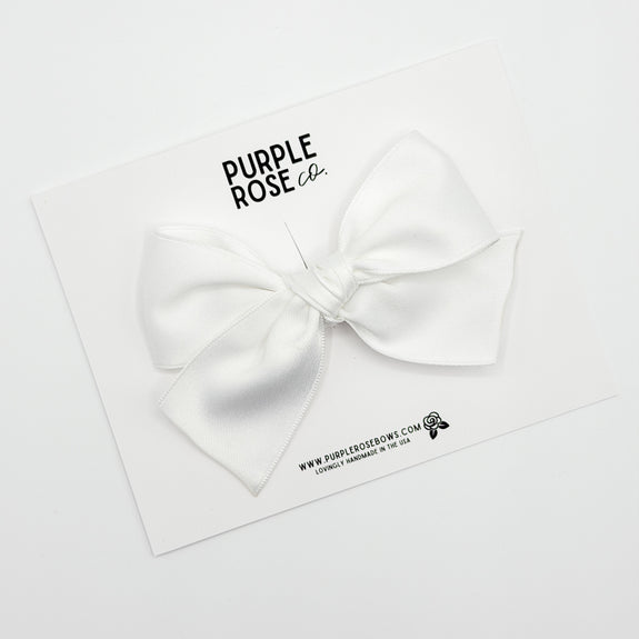 Claire// Satin: White
