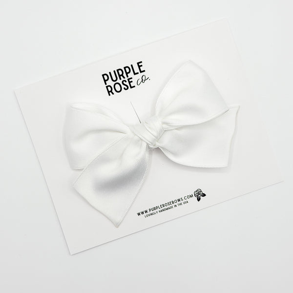 Claire// Satin: White