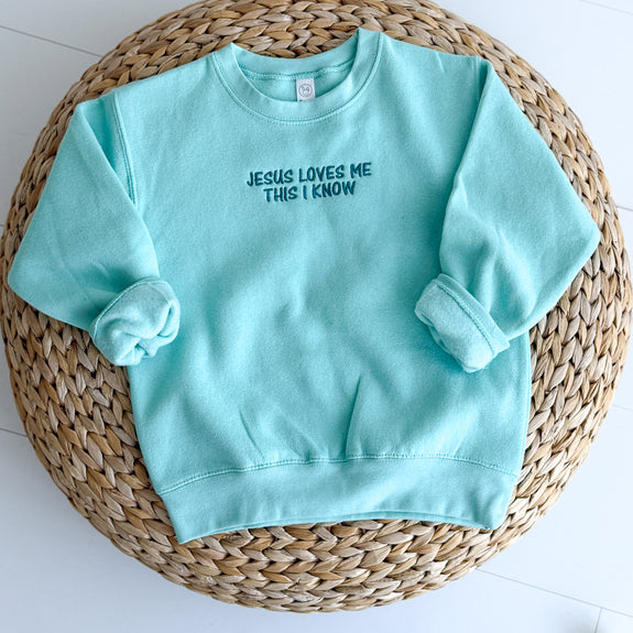 Child Sweatshirt // Jesus Loves Me