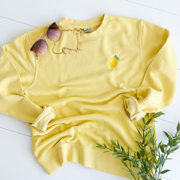 Adult Sweatshirt // Lemon