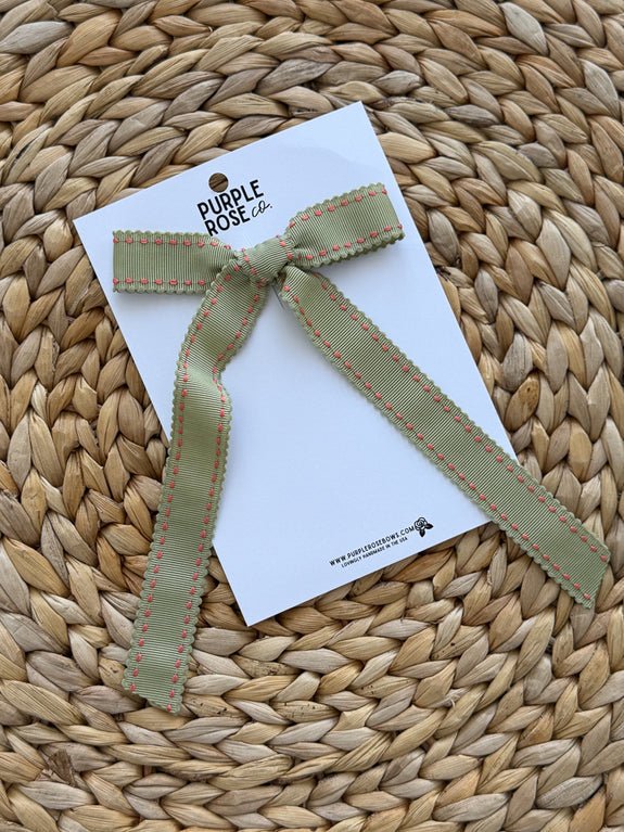 Catherine // Green Stitched