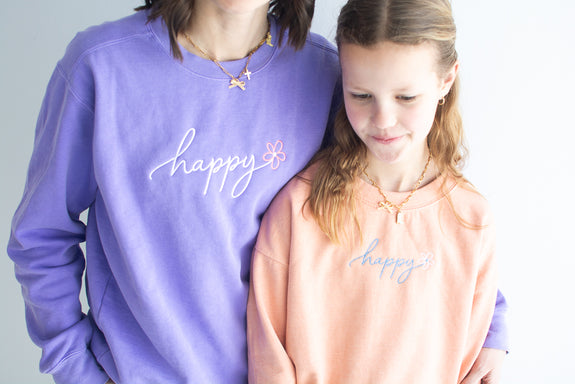 Youth Sweatshirt // Happy