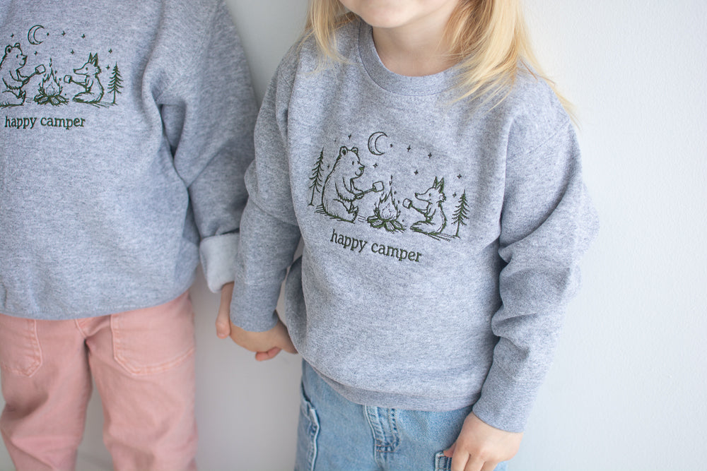 Happy Camper Toddler Crewneck